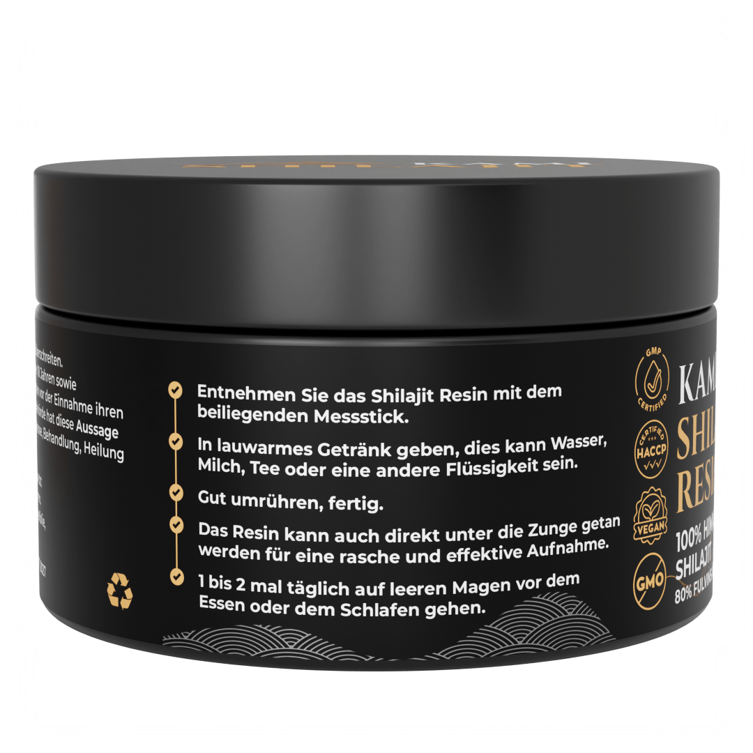 Kami Shilajit Resin Einnahme